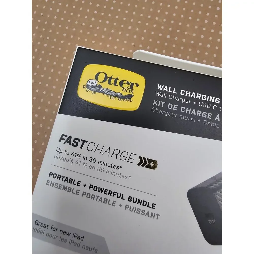 New OtterBox USB-C to USB-C Fast Charge Wall Charging Kit (20W) Apple Samsung LG